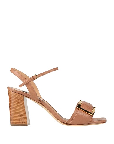 SERGIO ROSSI Sandals Light brown Leather