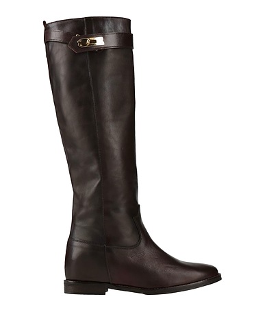 LES TULIPES Boots Dark brown Leather