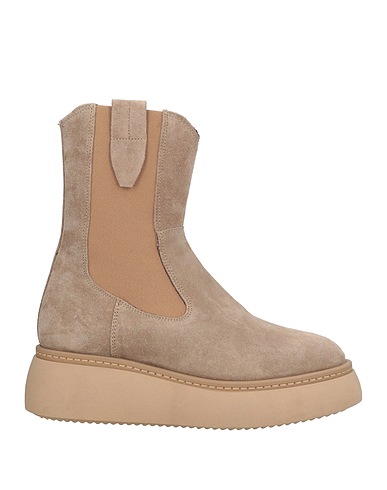 JANET & JANET Ankle boot Taupe Calfskin
