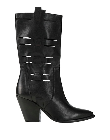 CURIOSITÉ Сапоги Чёрный Кожа