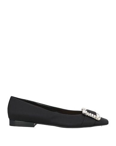 SERGIO ROSSI Ballet flats Black Textile fibers