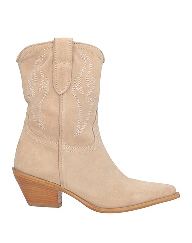 CURIOSITÉ Ankle boot Beige Leather