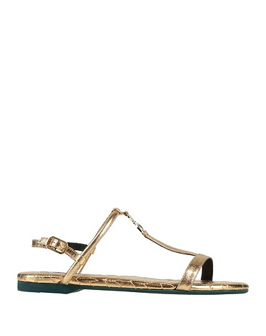 PATRIZIA PEPE FOOTWEAR Gold Leather