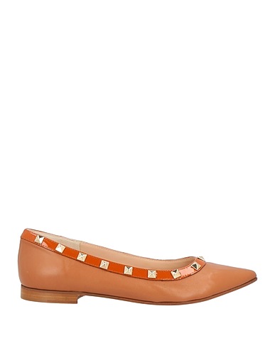 CALZAIUOLI TOSCANI Ballet flats Tan Leather