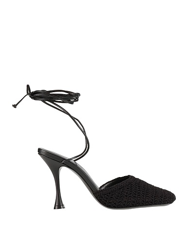 MAGDA BUTRYM Pump Black 100% Cotton, Leather
