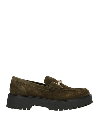 PREGUNTA Loafers Military green Leather