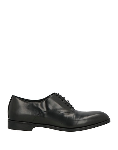 EMPORIO ARMANI Laced shoes Black Leather