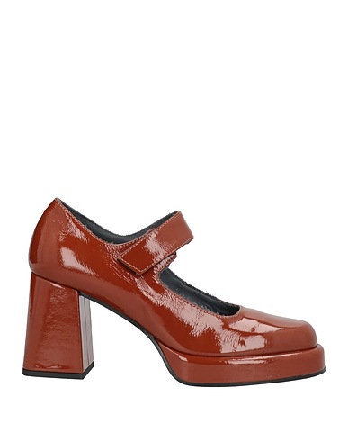 JANET & JANET Pump Brown Leather