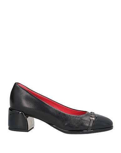 PAS DE ROUGE Pump Black Leather