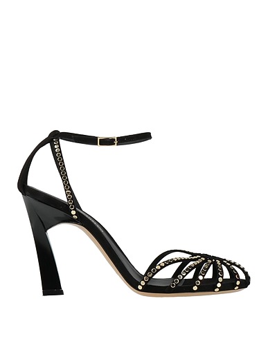 EMPORIO ARMANI Sandals Black 100% Goat skin