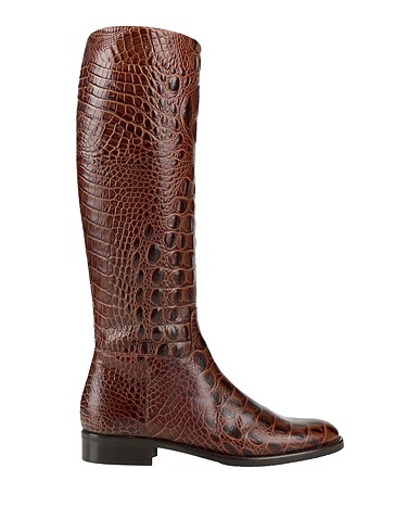 E'CLAT Stiefel Braun Leder