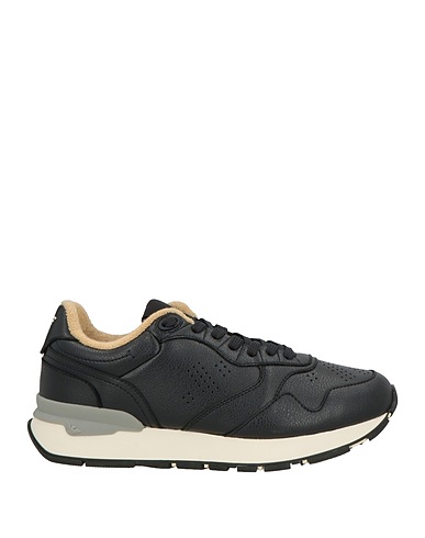EMPORIO ARMANI Sneakers Midnight blue Leather, Rubber