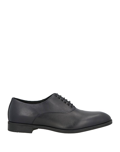 EMPORIO ARMANI Laced shoes Midnight blue Leather