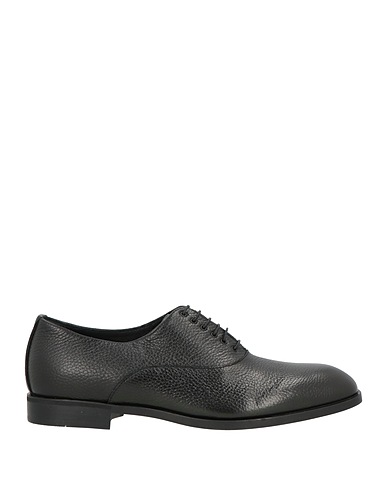 EMPORIO ARMANI Laced shoes Black Leather