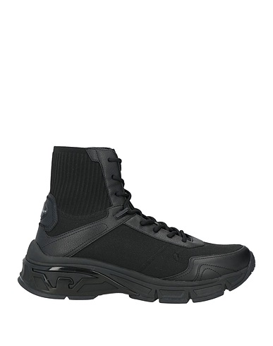 EMPORIO ARMANI Sneakers Black 100% Polyester, Polyurethane