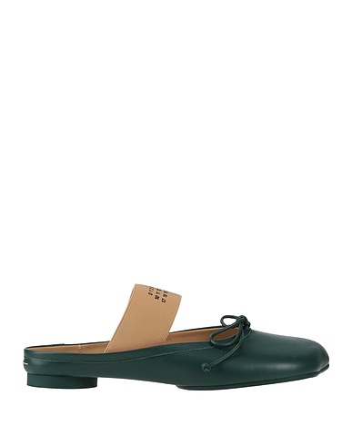 MM6 MAISON MARGIELA Mules and clogs Dark green Leather