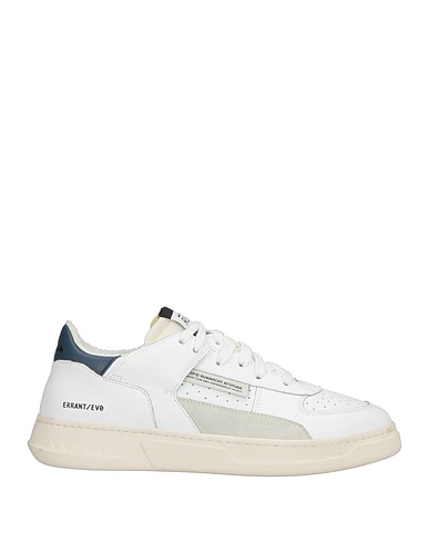 RUN OF Sneakers White Leather, Textile fibers