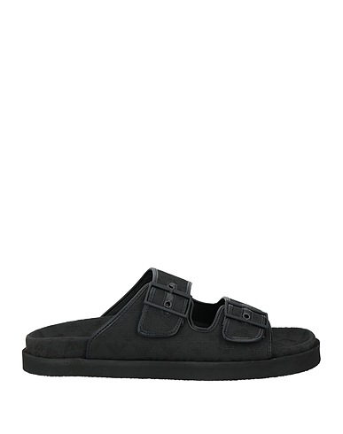 EMPORIO ARMANI Sandals Black Textile fibers