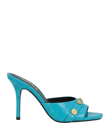 VERSACE Sandals Turquoise Calfskin