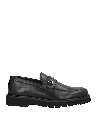 EXTON Loafers Black Leather