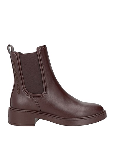 ROCCOBAROCCO Stiefelette Dunkelbraun Gewebefasern, Synthetisches Material