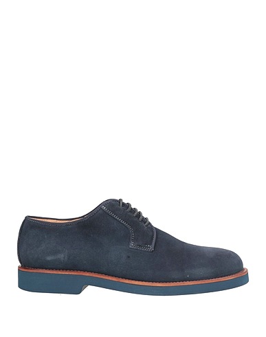 EXTON Laced shoes Navy blue Leather