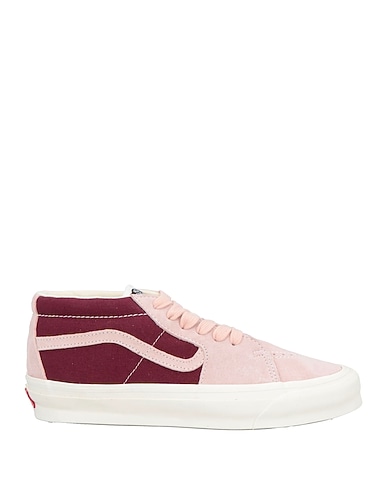 VANS Sneakers Pink Leather, Textile fibres