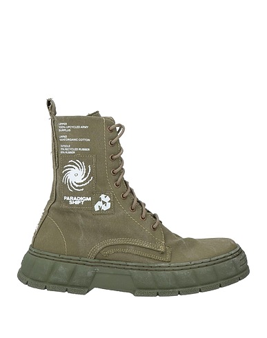 VIRÓN Ankle boot Khaki 100% Textile fibres