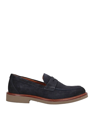 FRAU Loafers Navy blue Leather