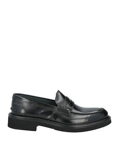ALESSANDRO GILLES Loafers Black Leather