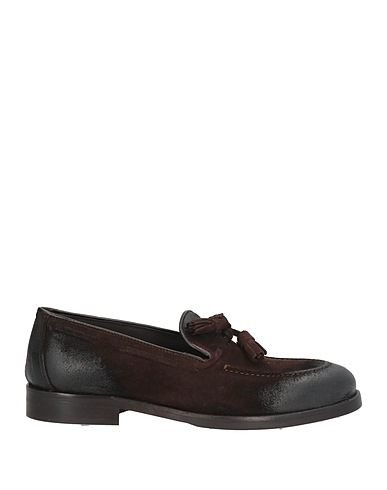 ALESSANDRO GILLES Loafers Dark brown Leather