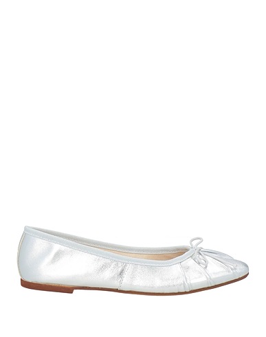 OVYÉ Ballet flats Silver Leather