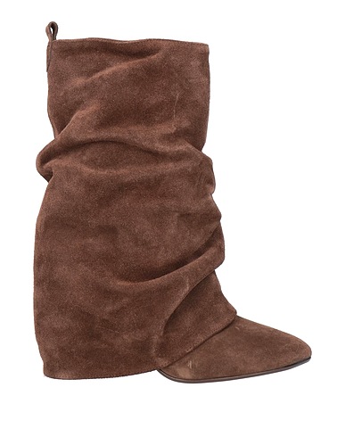 OVYÉ Ankle boot Dark brown Leather