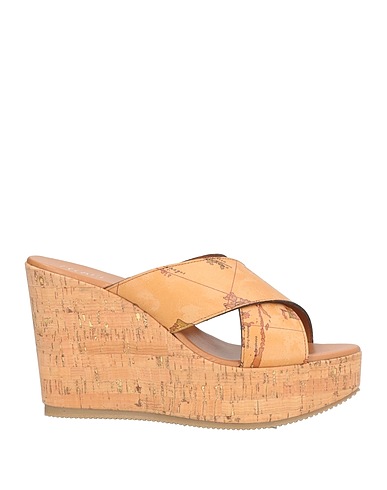 ALVIERO MARTINI 1a CLASSE Sandals Tan 100% Ovine leather