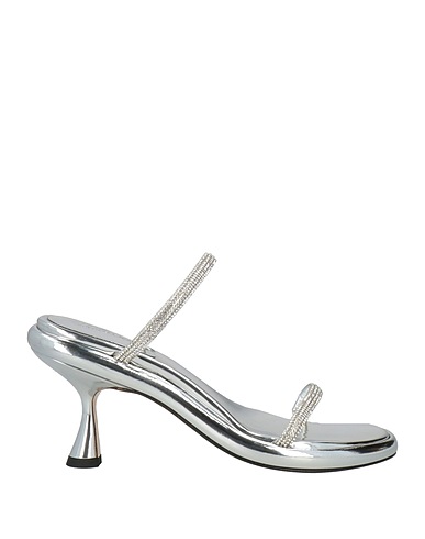 WANDLER Sandals Silver Textile fibers