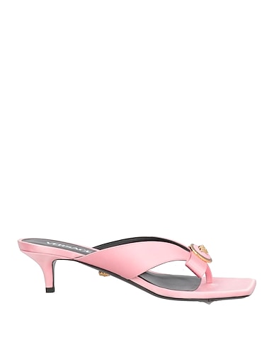 VERSACE Flip flops Pink Textile fibres