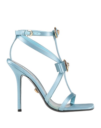 VERSACE Sandals Sky blue Textile fibers