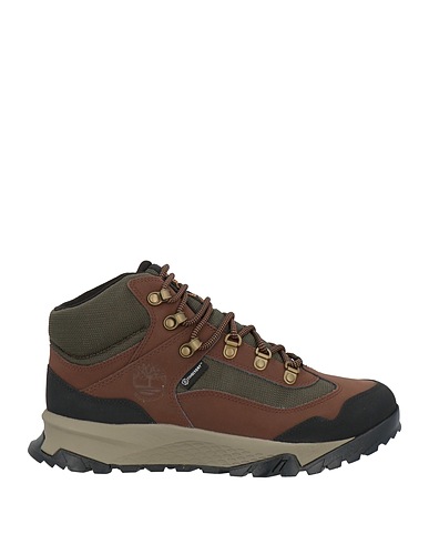 TIMBERLAND Stiefelette Dunkelbraun Leder, Gewebefasern