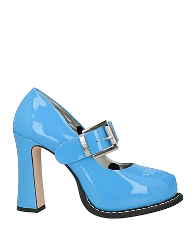 MSGM Pump Light blue Leather