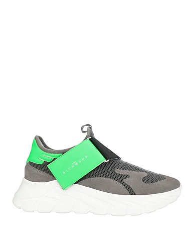 JOHN RICHMOND Sneakers Grey Leather, Textile fibers