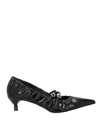 MSGM Court Black Leather
