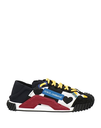 DOLCE&GABBANA Sneakers Black Textile fibers, Leather
