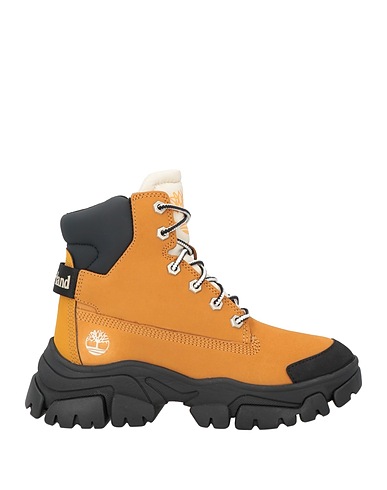TIMBERLAND Ankle boot Camel Leather, Textile fibres