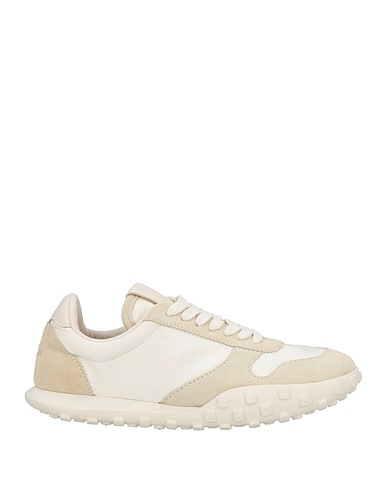 JIL SANDER Sneakers White Leather, Textile fibers