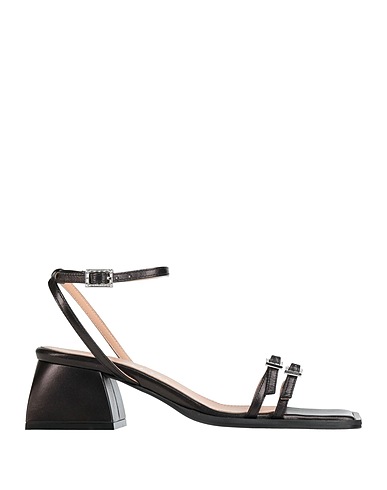NODALETO Sandals Black Leather