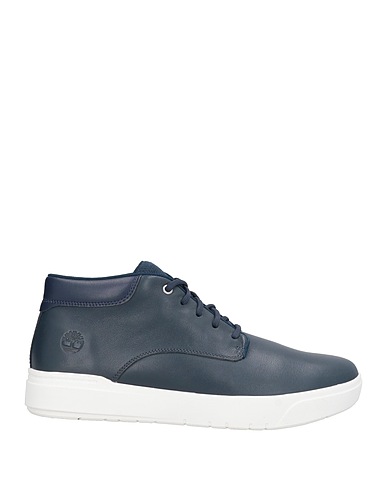 TIMBERLAND Sneakers Midnight blue Leather, Textile fibres
