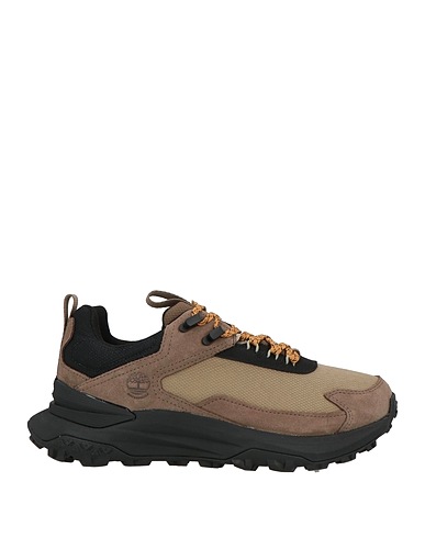 TIMBERLAND Sneakers Khaki Leather, Textile fibres