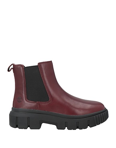 TIMBERLAND Stiefelette Pflaume Leder, Gewebefasern