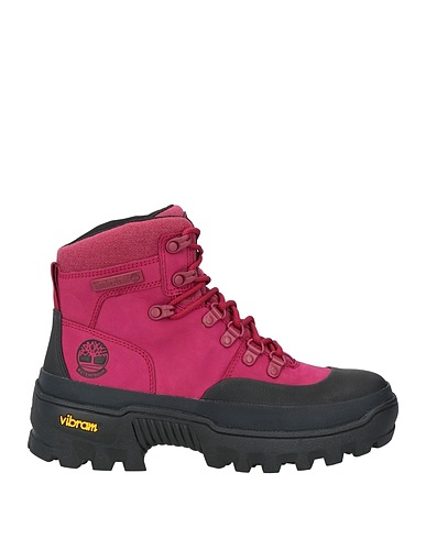 TIMBERLAND Ankle boot Fuchsia Leather, Other Fibres, Textile fibres
