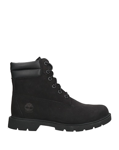 TIMBERLAND Ankle boot Black Leather, Textile fibres